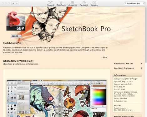 07_app_sketchbook_pro 排名前20位的Mac App Store應(yīng)用程序平面設(shè)計(jì)師。